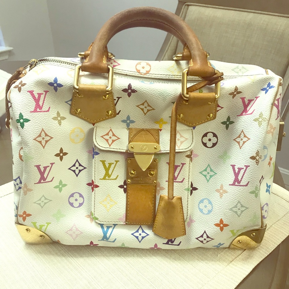 Authentic Louis Vuitton Multicolor Speedy 30